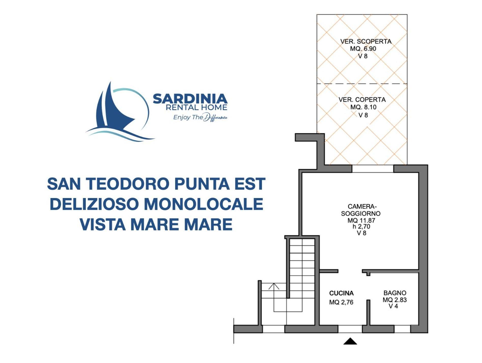 Ferienwohnung SAN TEODORO PUNTA EST DELIZIOSO MONOLOCALE VISTA MARe Exterior foto